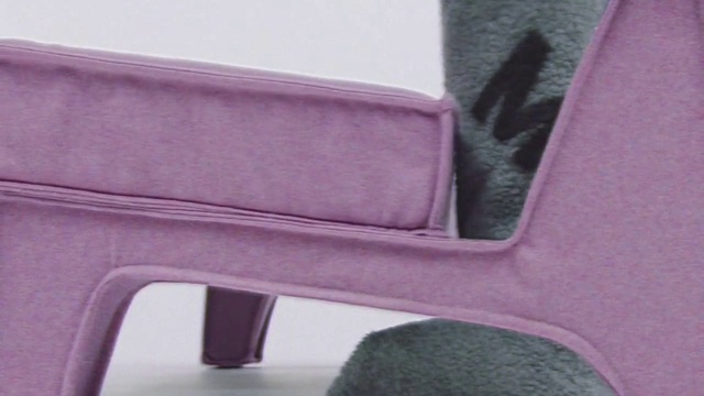 Video Reference: Leg, Purple, Chair, Automotive tire, Rectangle, Comfort, Pink, Violet, Magenta, Automotive exterior