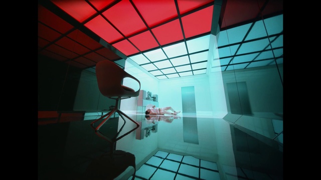 Video Reference: Building, Architecture, Line, Material property, Tints and shades, Magenta, Symmetry, Space, Flooring, Ceiling