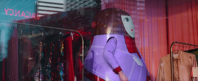Video Reference: Purple, Pink, Magenta, Fashion design, Entertainment, Art, Electric blue, Event, Cg artwork, Mannequin