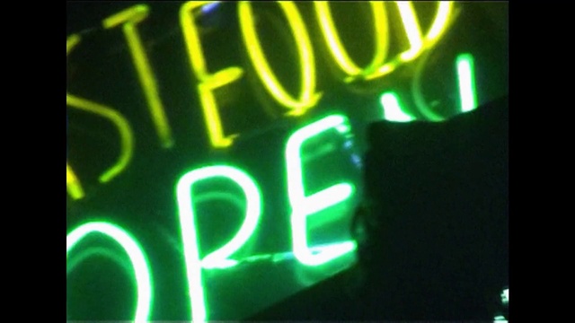 Video Reference: Font, Visual effect lighting, Electronic signage, Gas, Neon, Technology, Signage, Rectangle, Electric blue, Graphics