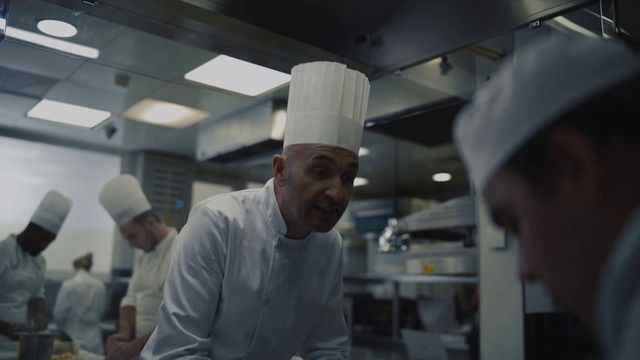 Video Reference: Chefs uniform, Chef, Chief cook, Cooking, Tableware, Hat, Service, Cook, Event, Job