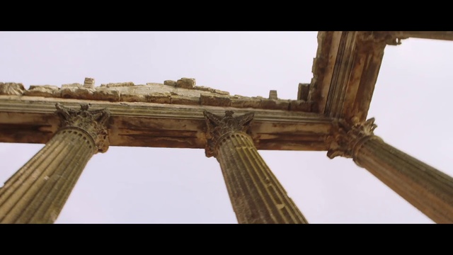 Video Reference: Sky, Ancient greek temple, Artifact, Symmetry, Roman temple, Wood, Rectangle, Tints and shades, Column, Monument