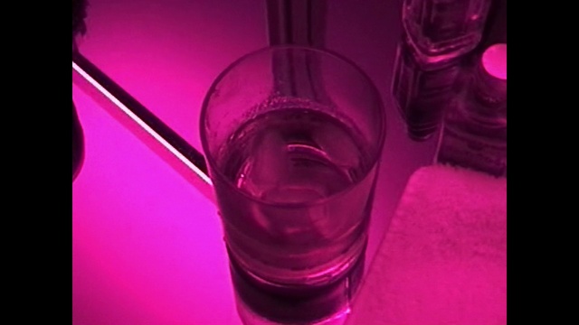 Video Reference: Tableware, Drinkware, Liquid, Stemware, Ice cube, Purple, Barware, Highball glass, Cocktail, Fluid