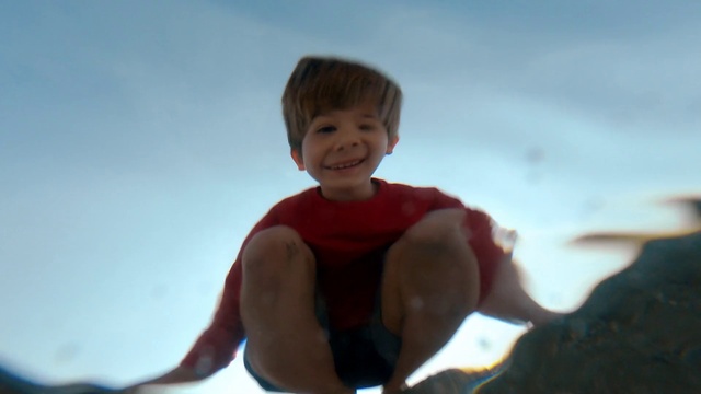 Video Reference: Face, Smile, Head, Sky, Leg, Flash photography, Neck, Happy, Gesture, People in nature