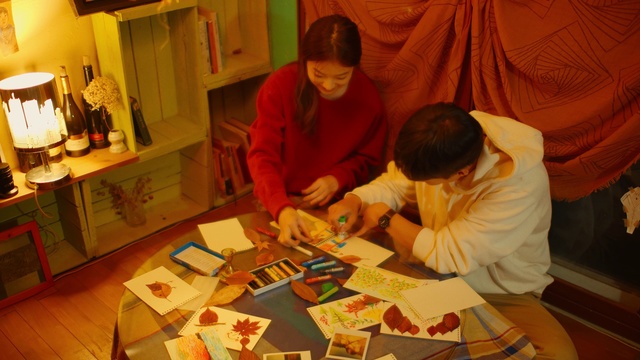 Video Reference: Table, Human, Textile, Yellow, Art, Artist, Community, Sharing, Publication, Recreation