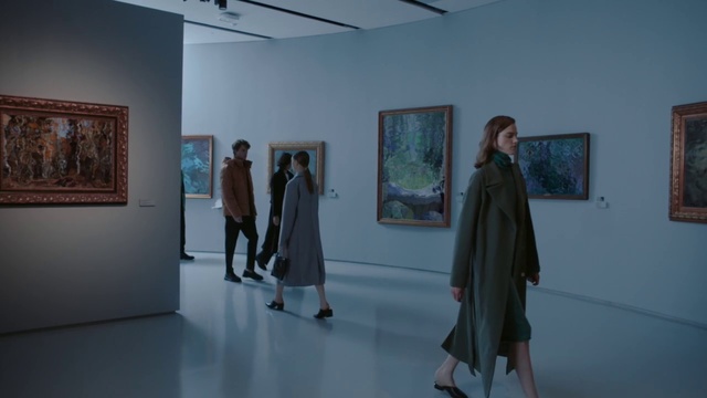Video Reference: Picture frame, Art, Building, Painting, Art dealer, Event, Flooring, Visual arts, Exhibition, Artist