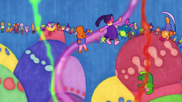 Video Reference: Vertebrate, Nature, Natural environment, Organism, Mammal, Art, Paint, Font, Cartoon, Painting