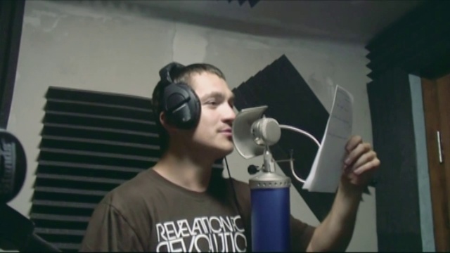 Video Reference: Microphone, Hearing, Ear, Flash photography, Audio equipment, Gadget, T-shirt, Electronic device, Facial hair, Personal protective equipment