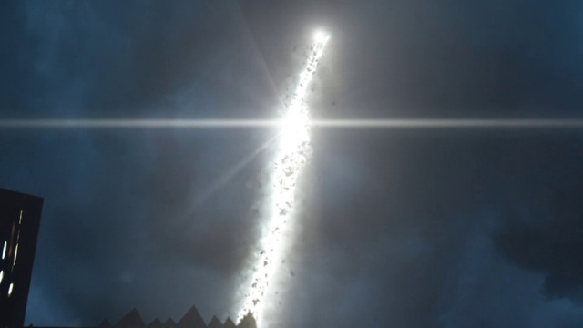 Video Reference: Atmosphere, Water, Sky, Astronomical object, Lens flare, Sun, Event, Midnight, Meteorological phenomenon, Art