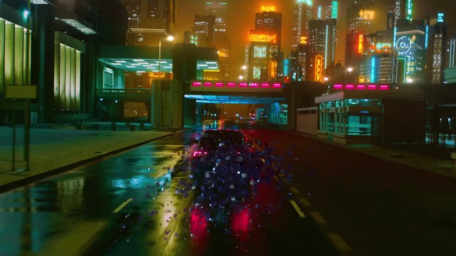 Video Reference: Building, Water, Automotive lighting, Nature, Infrastructure, Purple, Skyscraper, Window, Electricity, Mode of transport