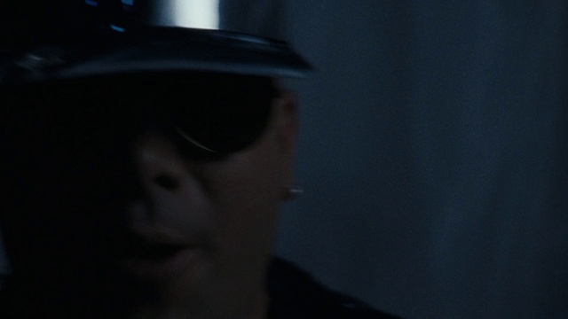 Video Reference: Flash photography, Cap, Hat, Headgear, Eyelash, Electric blue, Midnight, Sun hat, Eyewear, Darkness