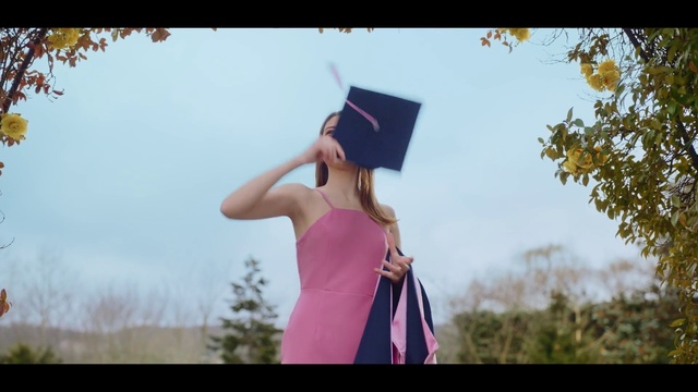 Video Reference: Sky, Plant, Dress, Flash photography, People in nature, Happy, Tree, Gesture, Sunlight, Grass