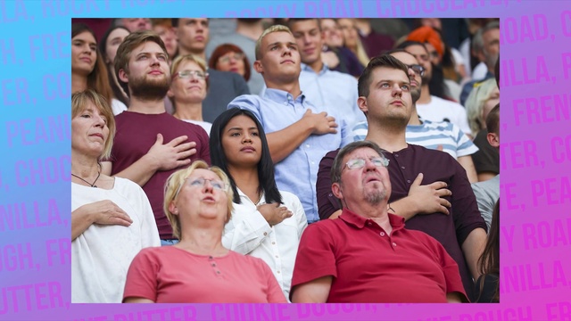 Video Reference: Shirt, Human, Happy, Gesture, Community, T-shirt, Red, Leisure, Fun, Event