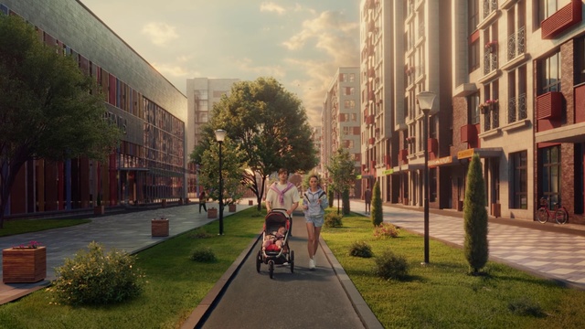 Video Reference: Plant, Building, Sky, Window, Road surface, Infrastructure, Cloud, Tree, Tire, Urban design