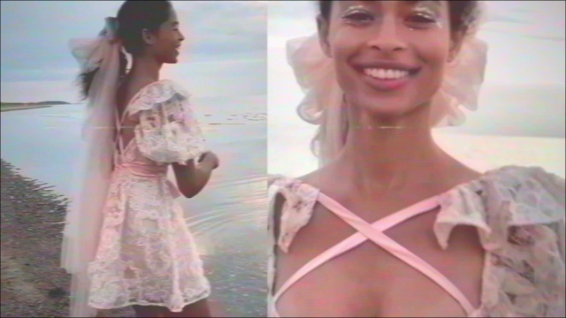 Video Reference: Smile, Shoulder, Neck, Sleeve, Happy, Gesture, Eyelash, Lingerie top, Street fashion, Waist