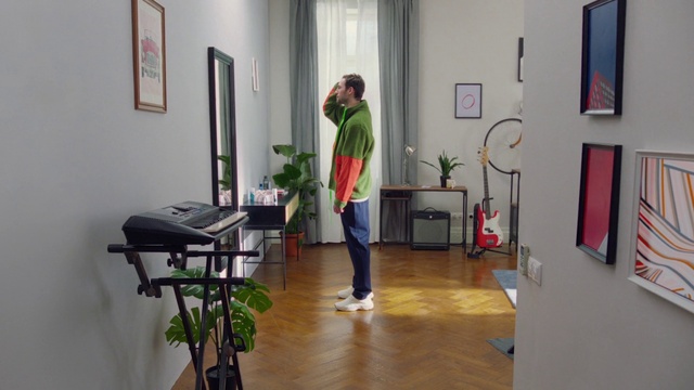 Video Reference: Picture frame, Plant, Houseplant, Standing, Interior design, Musical instrument, Flooring, Floor, Flowerpot, Wood