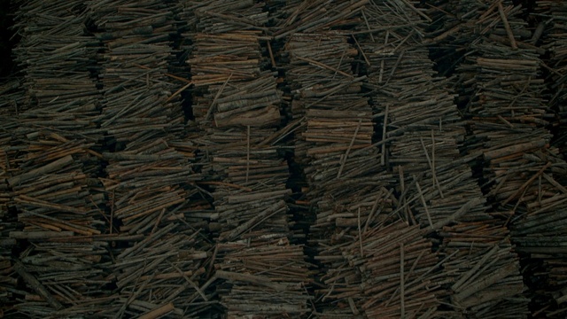 Video Reference: Automotive tire, Wood, Tread, Grey, Pattern, Trunk, Flooring, Close-up, Wire, Roof