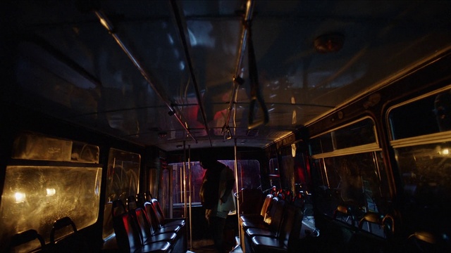Video Reference: Chair, Sky, Electricity, Window, Event, Ceiling, Passenger, Darkness, Curtain, Public transport