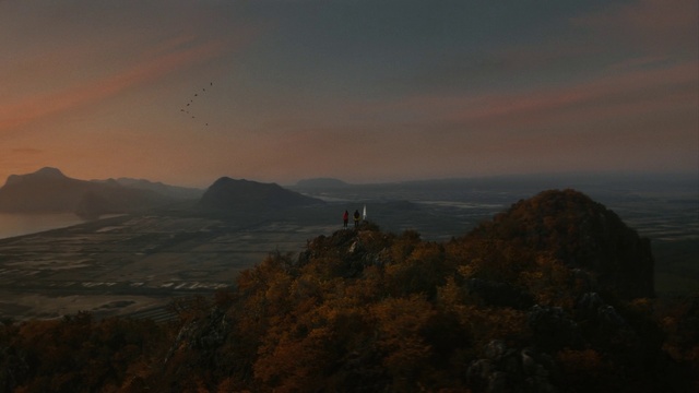 Video Reference: Sky, Cloud, Ecoregion, Mountain, Highland, Tree, Dusk, Terrain, Plant, Horizon