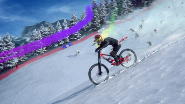 Video Reference: Bicycle, Wheel, Tire, Sky, Sports equipment, Bicycles--Equipment and supplies, Bicycle wheel, Bicycle frame, Vehicle, Bicycle handlebar