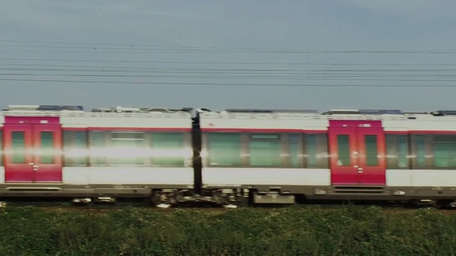 Video Reference: Train, Plant, Sky, Electricity, Mode of transport, Rolling stock, Rolling, Track, Railway, Tints and shades