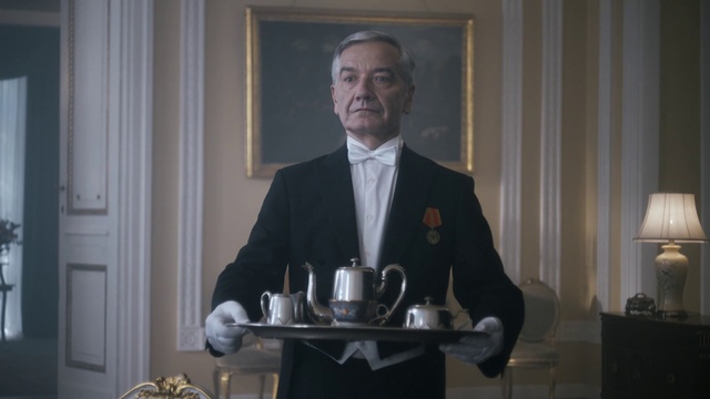 Video Reference: Tableware, Picture frame, Tie, Suit, Door, Window, Blazer, Serveware, Formal wear, Dress shirt