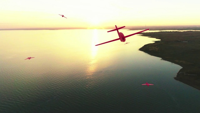 Video Reference: Sky, Water, Atmosphere, Vehicle, Aircraft, Monoplane, Air travel, Afterglow, Airplane, Propeller