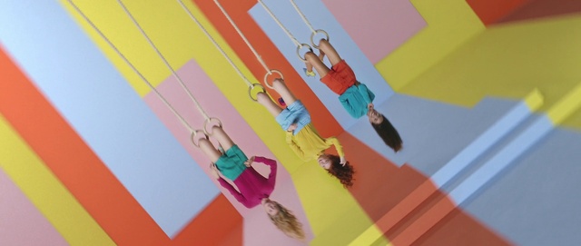 Video Reference: Orange, Pink, Magenta, Toy, Recreation, Leisure, Electric blue, Fun, Font, Flooring
