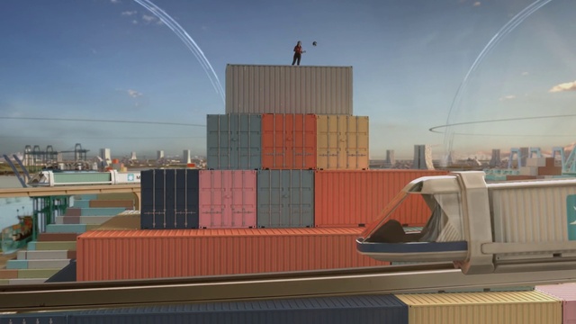 Video Reference: Sky, Building, Daytime, Cloud, Lighting, Tower block, Urban design, Naval architecture, City, Landmark