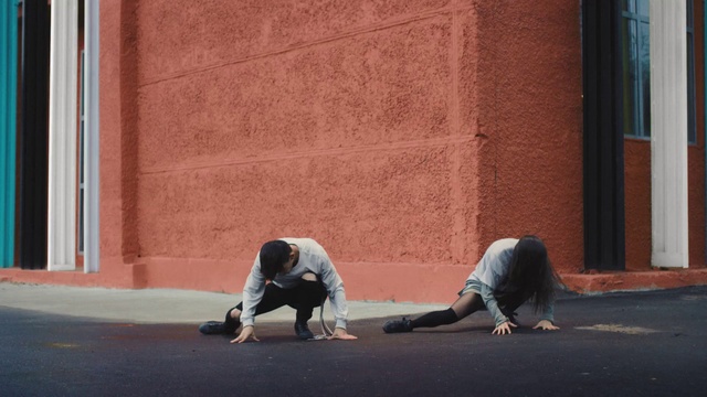 Video Reference: Shoe, Leg, Road surface, Asphalt, Flooring, Floor, Street fashion, Tints and shades, Sidewalk, Brick
