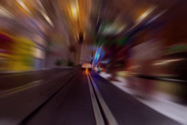 Video Reference: Automotive lighting, Road surface, Asphalt, Mode of transport, Thoroughfare, Road, Tints and shades, Plant, Symmetry, Electric blue