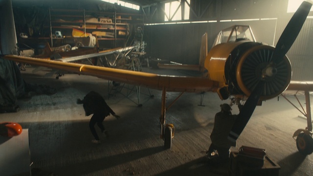 Video Reference: Aircraft, Aerospace manufacturer, Airplane, Aviation, Monoplane, Propeller, Propeller, Vehicle, Propeller-driven aircraft, Hangar