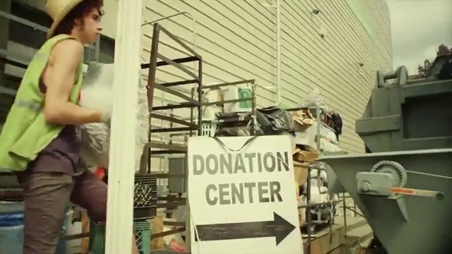 Video Reference: Wood, Hat, Gas, Motor vehicle, Ladder, Shorts, Event, Baseball cap, T-shirt, Vest