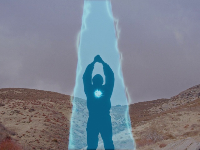 Video Reference: Sky, People in nature, Gesture, Body of water, Landscape, Geological phenomenon, Travel, Formation, Art, Rock