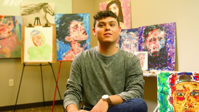 Video Reference: Watch, Photograph, Picture frame, Artist, Art, Creative arts, Community, Paint, Fun, T-shirt