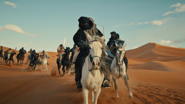 Video Reference: Sky, Cloud, Horse, Working animal, Mammal, Horse tack, Landscape, Travel, Rein, Equestrianism