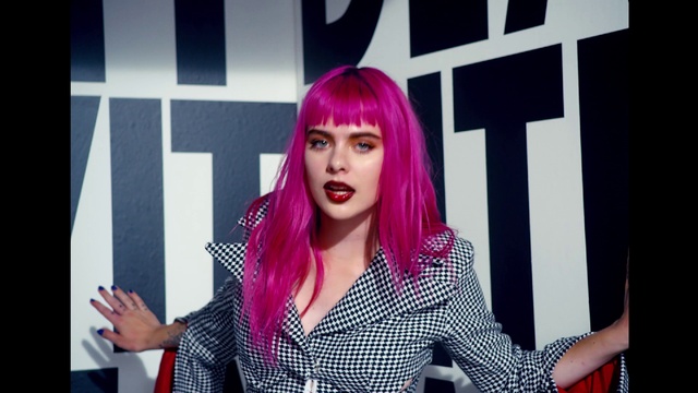 Video Reference: Lip, Lipstick, Eyelash, Purple, Gesture, Violet, Pink, Makeover, Wig, Magenta