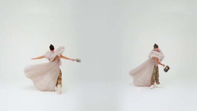 Video Reference: Joint, Shoulder, Dress, Toy, Human body, Dance, Sleeve, Standing, Entertainment, Performing arts