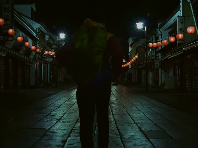 Video Reference: Automotive lighting, Road surface, Flash photography, Standing, Electricity, Street light, Sidewalk, Tints and shades, City, Window