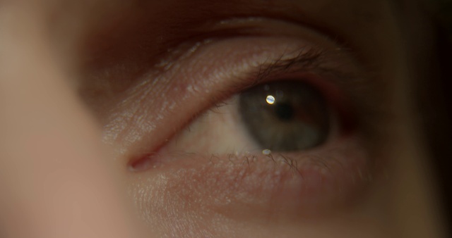 Video Reference: Head, Eyelash, Human body, Iris, Tints and shades, Macro photography, Wrinkle, Circle, Flesh, Cameras & optics