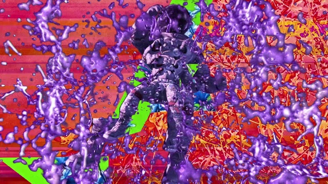 Video Reference: Colorfulness, Purple, Organism, Violet, Art, Magenta, Pattern, Electric blue, Painting, Flowering plant