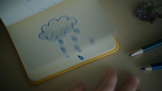 Video Reference: Paint, Gesture, Finger, Art, Material property, Font, Thumb, Paper, Visual arts, Office supplies