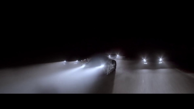 Video Reference: Car, Vehicle, Automotive lighting, Flash photography, Automotive design, Headlamp, Asphalt, Automotive exterior, Hood, Fog