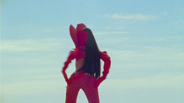 Video Reference: Sky, Cloud, Gesture, People in nature, Happy, Magenta, Electric blue, Event, Wind, Landscape