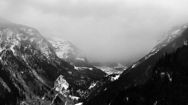 Video Reference: Cloud, Mountain, Sky, Natural landscape, Slope, Snow, Highland, Terrain, Fog, Landscape