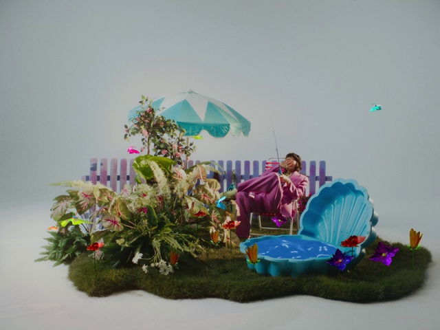 Video Reference: Umbrella, Creative arts, Art, Landscape, Event, Leisure, Magenta, Flower Arranging, Fashion accessory, Visual arts