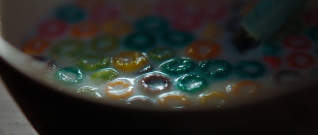 Video Reference: Liquid, Ingredient, Gas, Font, Dish, Cuisine, Electric blue, Circle, Glass, Art