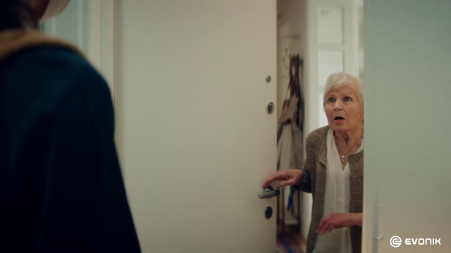 Video Reference: Shoulder, Gesture, Wood, Fun, Door, Event, Home door, Conversation, Visual arts, Plaster