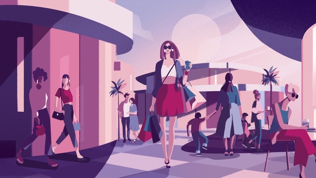 Video Reference: Hairstyle, Purple, Dress, Lighting, Pink, Style, Social group, Art, Community, Red