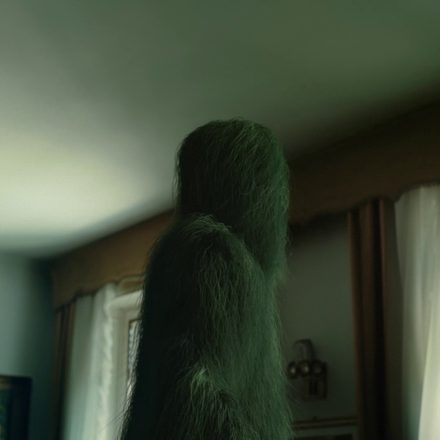 Video Reference: Toy, Gesture, Grey, Window, Wood, Tints and shades, Curtain, Tail, Wool, Stuffed toy